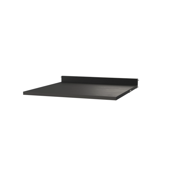 String Schreibtisch 58×58cm Esche Schwarz – Wandschreibtisch für das String Regal