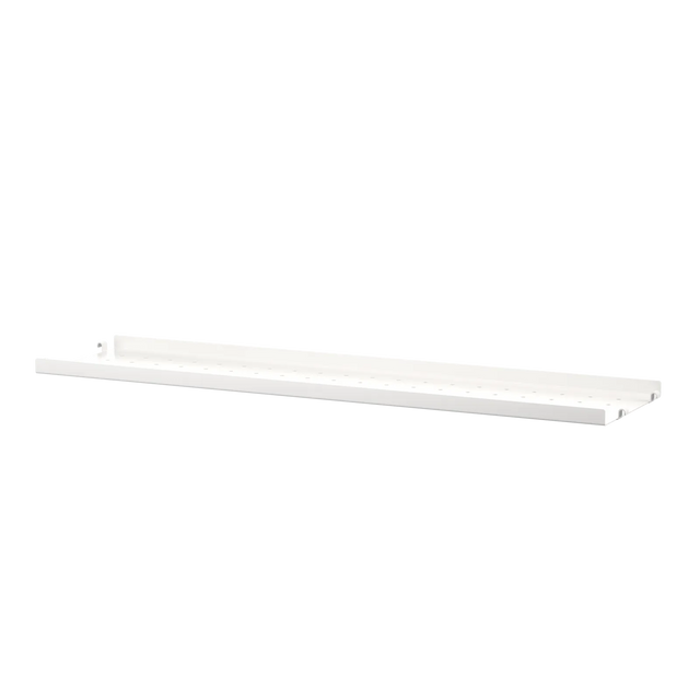 String Metallboden niedrige Kante 78×20cm Weiß – Regalboden aus Metall für das String Regal