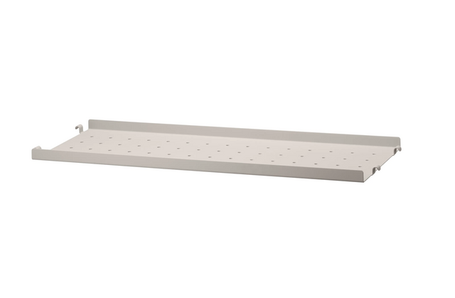 String Metallboden niedrige Kante 58×20cm Beige – Regalboden aus Metall für das String Regal
