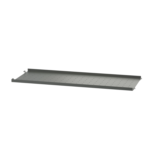 String Metallboden niedrige Kante 78×30cm Dunkelgrau – Regalboden aus Metall für das String Regal