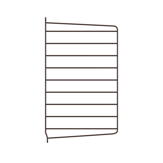 String Wandleiter 50×30cm Dunkelbraun einzeln – Regalleiter String Furniture