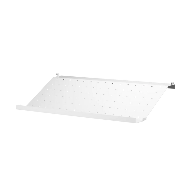 String Schuhregal 58×30cm Weiß – Schuhablage aus Metall für das String Regal