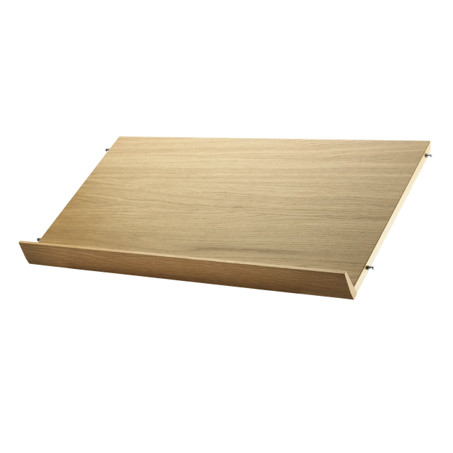 String Magazinregal Holz78×30cm Eiche – Zeitschriftenablage für das String Regal