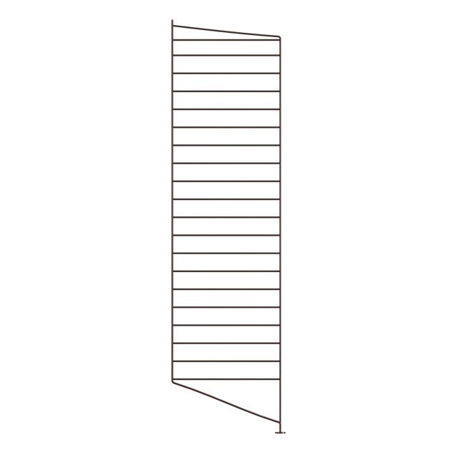 String Bodenleiter 115×30cm Dunkelbraun 2er Set – Regalleiter String Furniture
