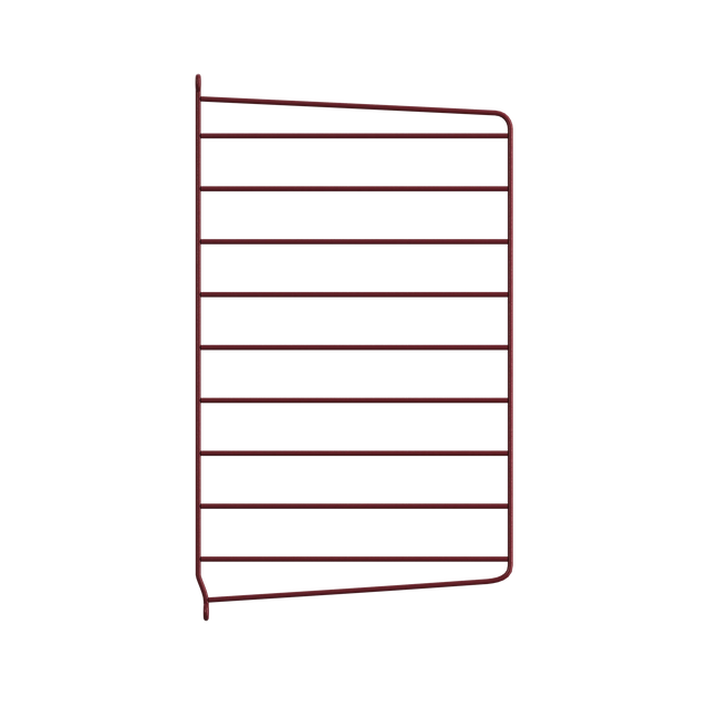 String Wandleiter 50×30cm Dunkelrot 2er Set – Regalleiter String Furniture