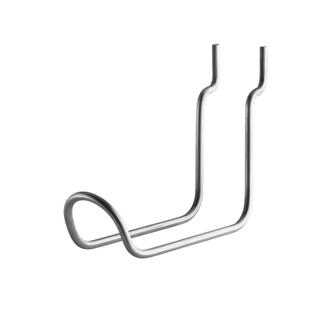 String Outdoor Vertikaler Doppelhaken – 2er Set verzinkt – wetterfestes Regal für Balkon und Garten