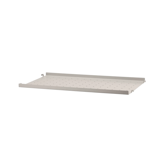 String Metallboden niedrige Kante 58×30cm Beige – Regalboden aus Metall für das String Regal