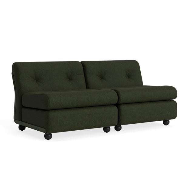Sofa 2 - Sitzer Amanta Gestell Bottle Green - HAY - DesignWe.Love