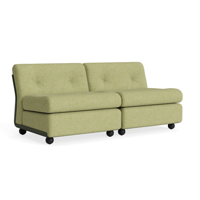 Sofa 2 - Sitzer Amanta Gestell Bottle Green - HAY - DesignWe.Love