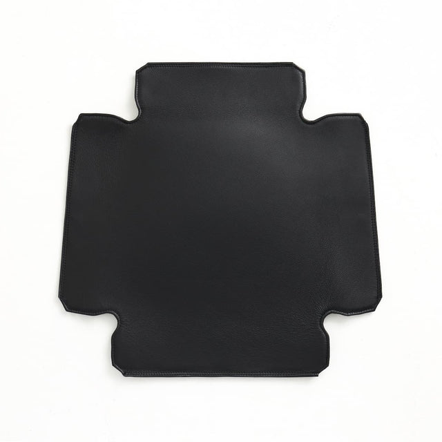 Sitzbezug für den Pack Stuhl von Hay mit dem Leder Grano Schwarz