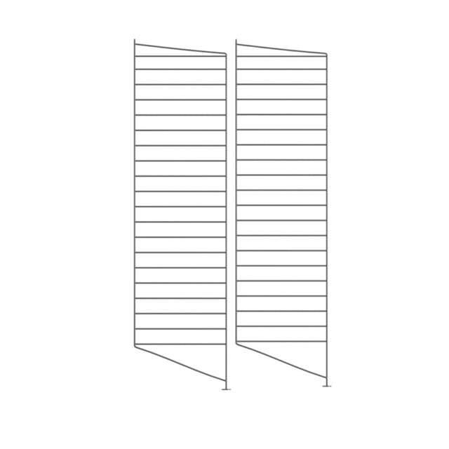 Bodenleiter 2er Set Dunkelgrau 115x30cm - Regalsystem - String Furniture