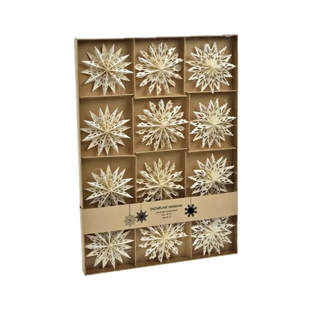 Papier-Schneeflocken zum Aufhängen im Set - DesignWe.Love