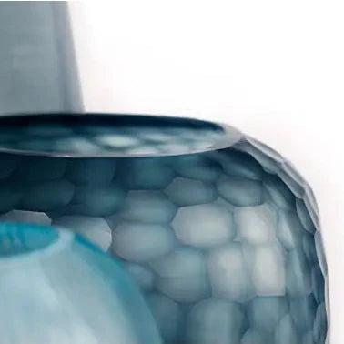 Guaxs Somba Vase Ocean Blue Indigo Detail