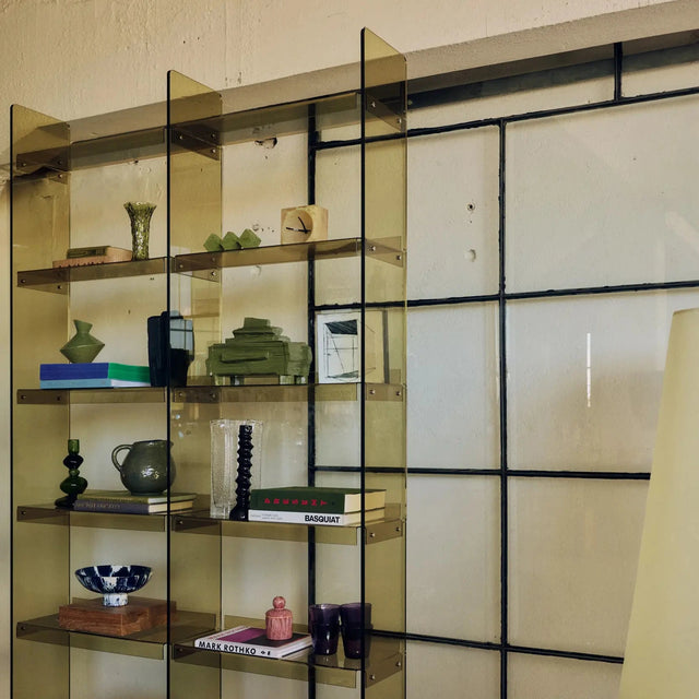 Acrylic Cabinet HKliving 137×240 cm Olive Green – Raumteiler aus Plexiglas