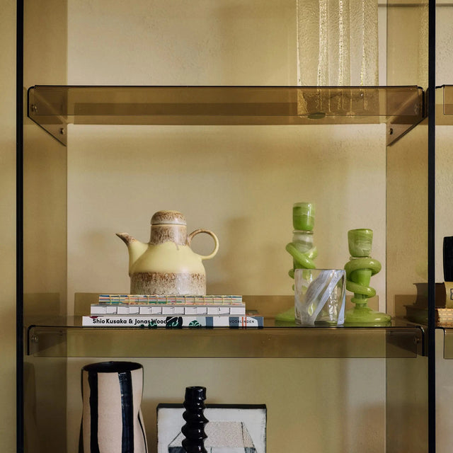 Acrylic Cabinet HKliving 160 cm Olive Green Detail – Regal als Raumteiler im Wohnzimmer
