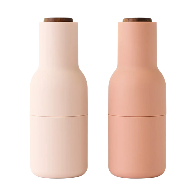 Audo Copenhagen Bottle Grinder Large Set Blush – Salz- und Pfeffermühle rosa beige
