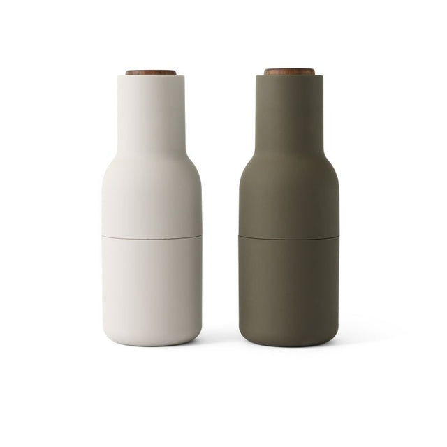 Audo Copenhagen Bottle Grinder Large Set Hunting Green Beige – Gewürzmühlen Set 2er