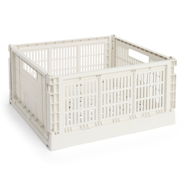 Aufbewahrungsbox Colour Crate Large Square, Off - White - HAY - DesignWe.Love