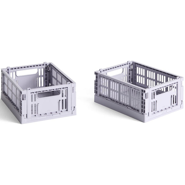 Aufbewahrungsbox Colour Crate Mini, 2er Set - HAY - DesignWe.Love