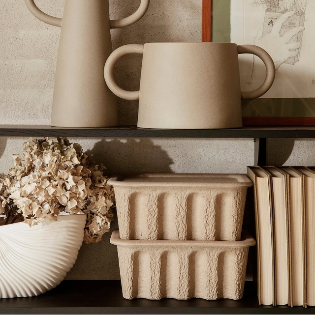Aufbewahrungsbox Klein – Paper Pulp 2er Set von ferm LIVING