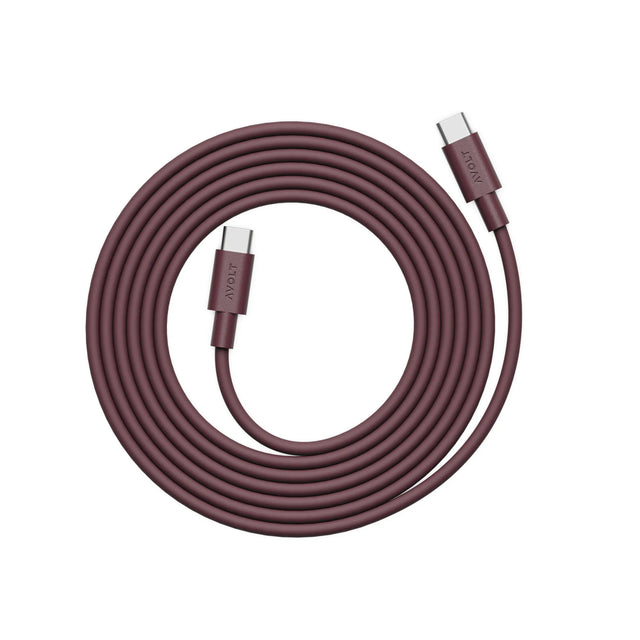 Avolt Cable 1 USB-C Kabel in den Bauhaus-Archiv-Farben