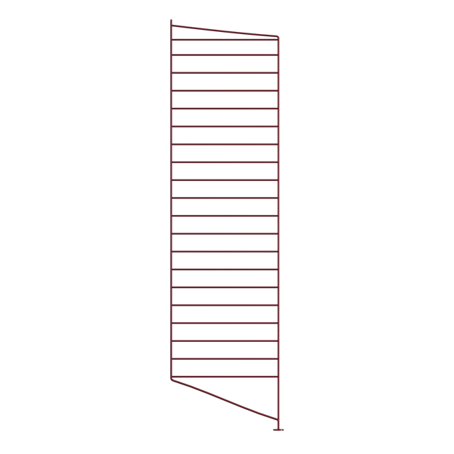 String Bodenleiter 115×30cm Dunkelrot 2er Set – Regalleiter String Furniture