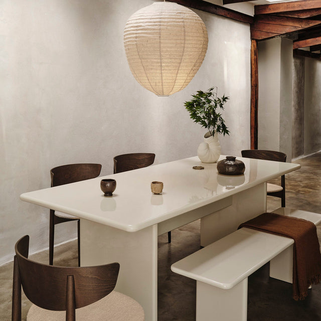 Bank Rink Eggshell 140 cm - ferm LIVING - DesignWe.Love