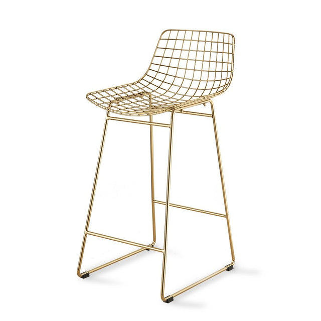 Barhocker Metall Wire Messing - HK Living - DesignWe.Love