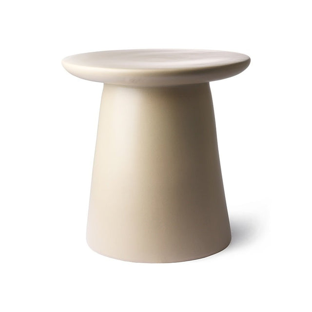 Beistelltisch Earthenware M Keramik Cream (40x40x43 cm) - HKliving - DesignWe.Love