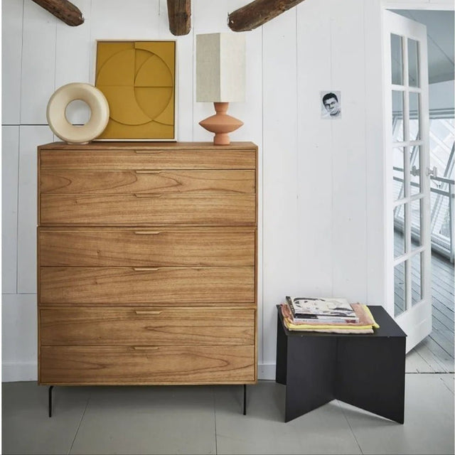 Beistelltisch Metall rechteckig schwarz - HK Living - DesignWe.Love