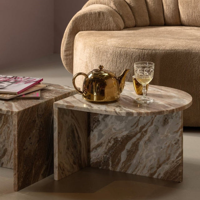 Beistelltisch XHail Marmor Natur Oval - BePureHome - DesignWe.Love