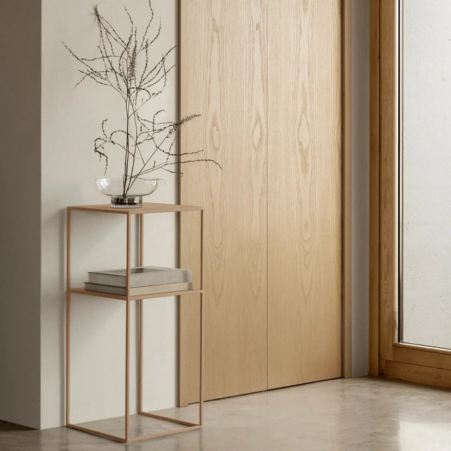blomus Fera Podest in Beige (Nomad) als Dekoration mit Wohnaccessoires im Wohnzimmer