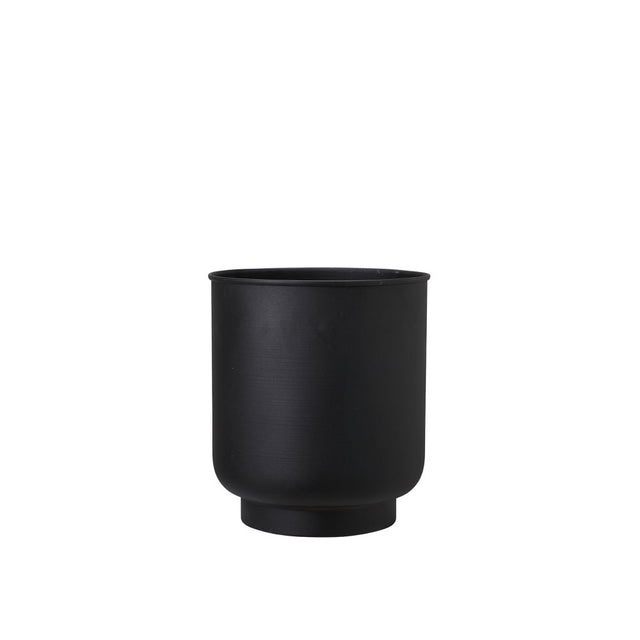 Blumentopf ELIANA aus Metall in Schwarz - Wikholm Form - DesignWe.Love