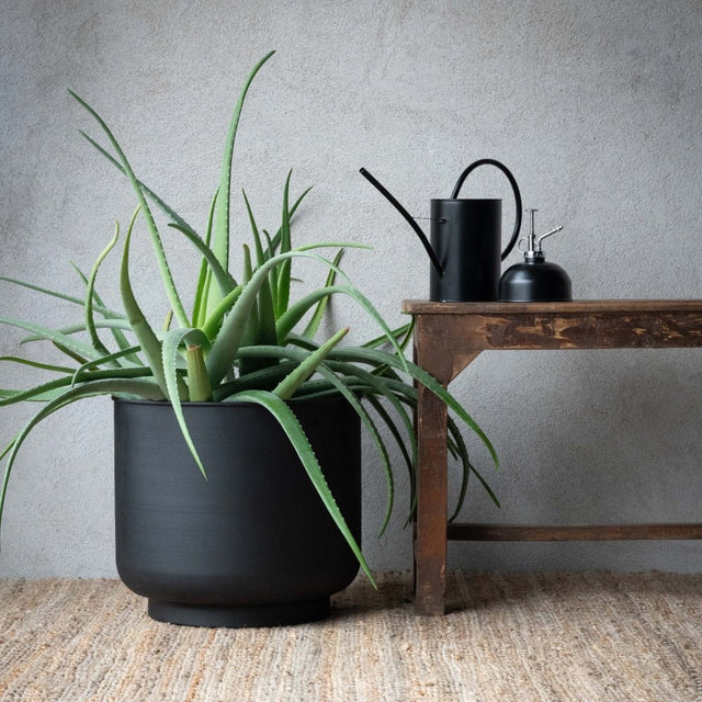 Blumentopf ELIANA aus Metall in Schwarz - Wikholm Form - DesignWe.Love