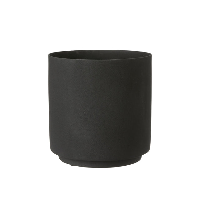 Blumentopf MALIA aus Metall in Schwarz - Wikholm Form - DesignWe.Love