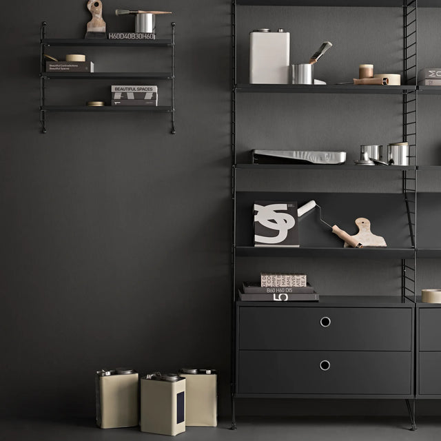 Bodenleiter 200x30cm Dunkelgrau - Regalsystem - String Furniture