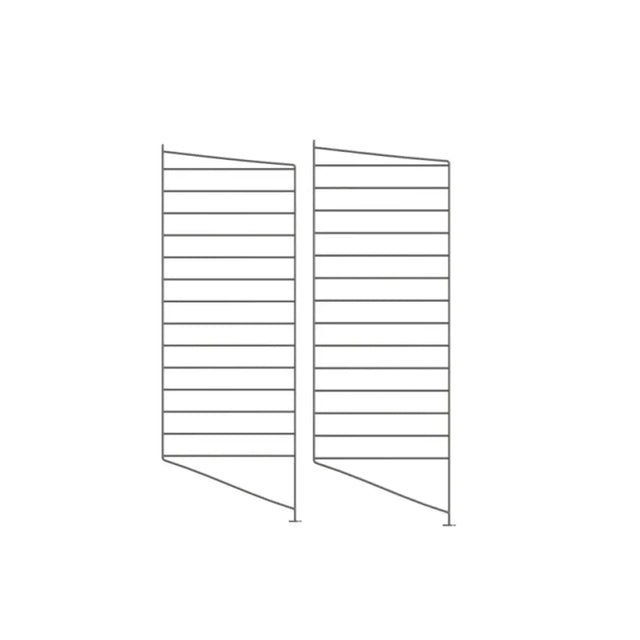 Bodenleiter 2er Set 85x30cm Dunkelgrau - String Furniture