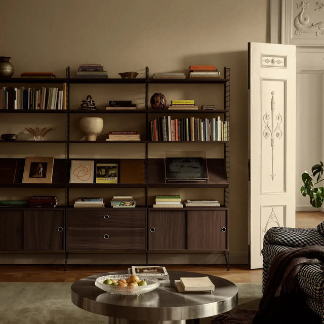 Bodenleiter einzeln Dunkelbraun 200x30cm - String Furniture Regalsystem