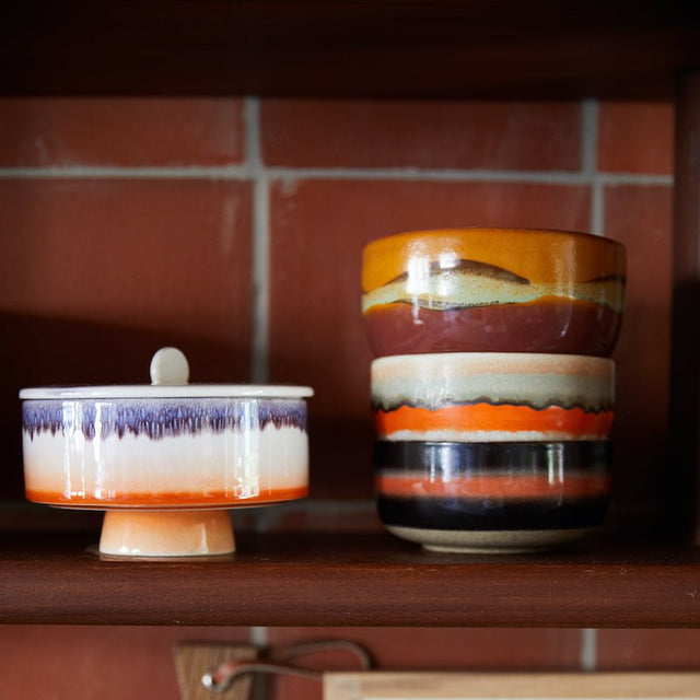 Bonbon Schale Mauve und Geschirr 70s Ceramics - HK Living - DesignWe.Love