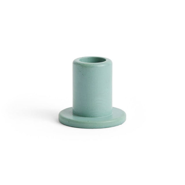 C/4/4Tube Kerzenhalter Beton Small Emerald Green - HAY - DesignWe.Love