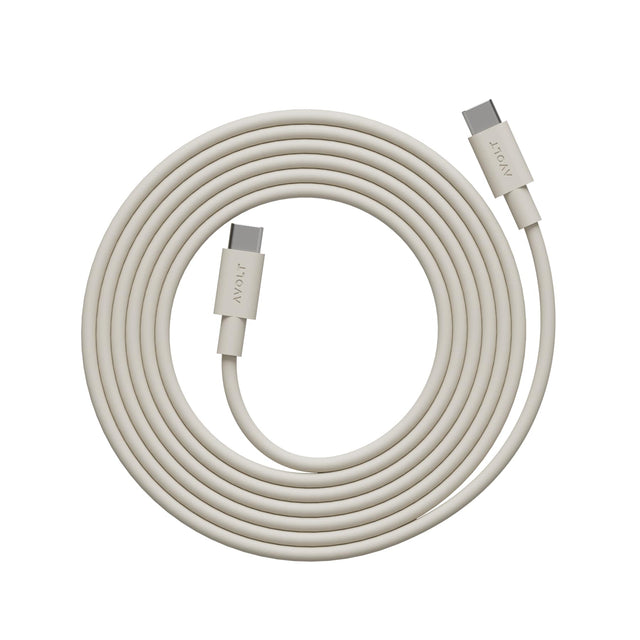 CABLE 1 USB - C zu USB - C Kabel, Nomad Sand - AVOLT - DesignWe.Love