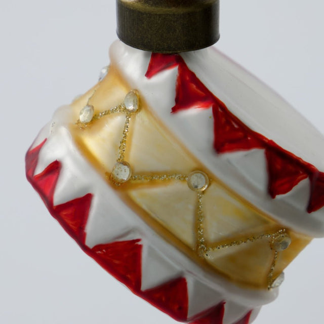 Christbaumkugel Trommel Rot/Gold - House Doctor - DesignWe.Love