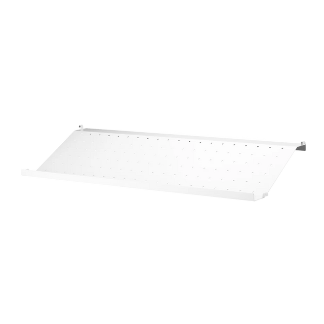 String Schuhregal 78×30cm Weiß – Schuhablage aus Metall für das String Regal