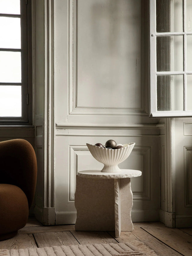 Dekoschale Fountain Centerpiece off - white - ferm LIVING - DesignWe.Love