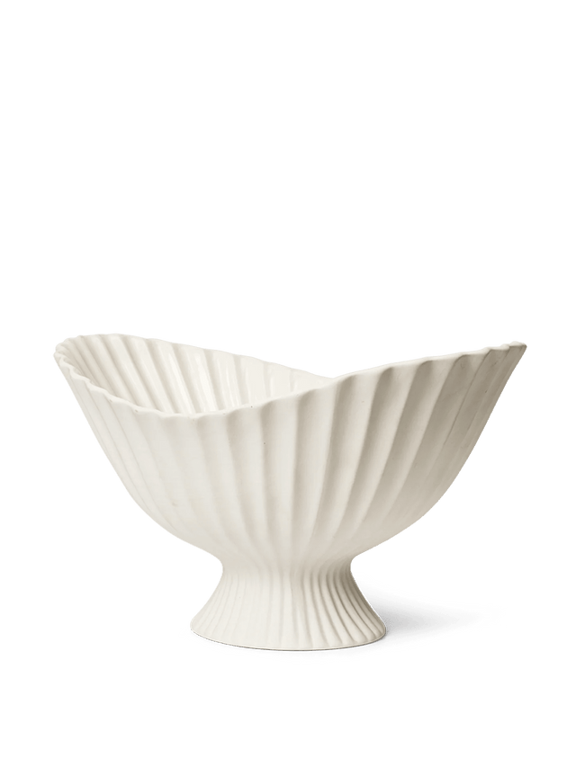 Dekoschale Fountain Centerpiece off - white - ferm LIVING - DesignWe.Love