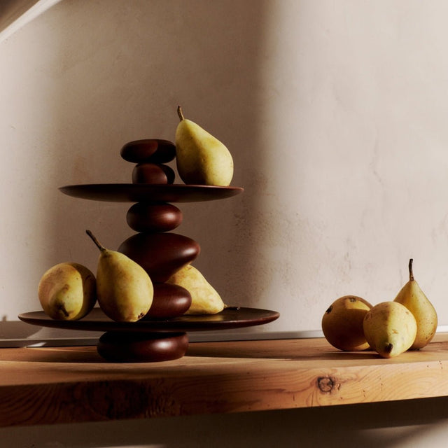 Dessertständer Pebble, Etagere aus Holz - ferm LIVING - DesignWe.Love
