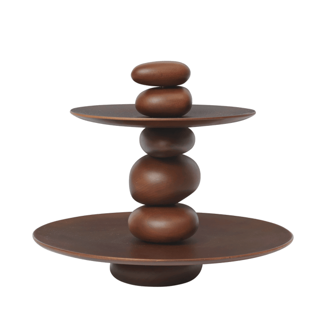 Dessertständer Pebble, Etagere aus Holz - ferm LIVING - DesignWe.Love