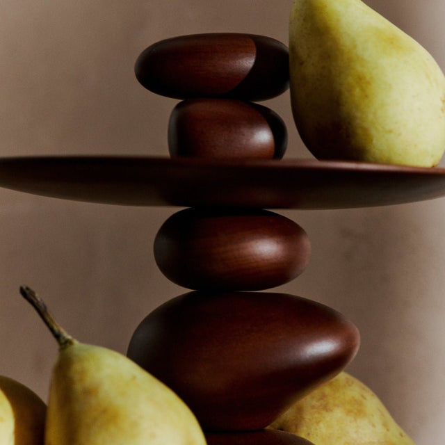 Dessertständer Pebble, Etagere aus Holz - ferm LIVING - DesignWe.Love