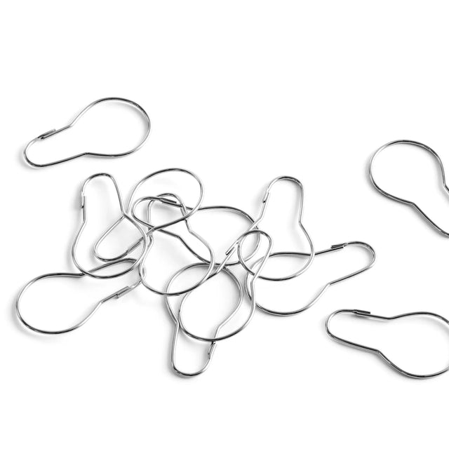 HAY Duschvorhangringe in Chrome – 12er Set aus Edelstahl