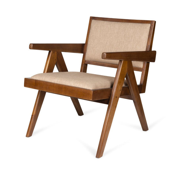Easy Lounge Chair gepolstert, dunkelbraun - Detjer - DesignWe.Love